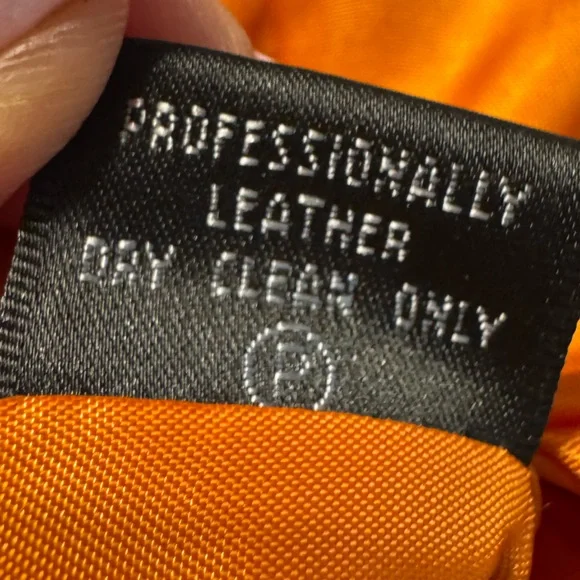 Lafayette 148 New York Orange Leather Jacket - Picture 11 of 14